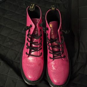 Gently used Hot Pink Sparkel Doc Martens!!! 🔥